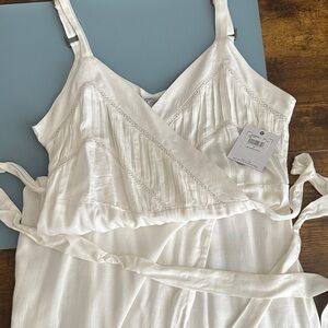 O'Neill Cream Wrap Dress. NWT.